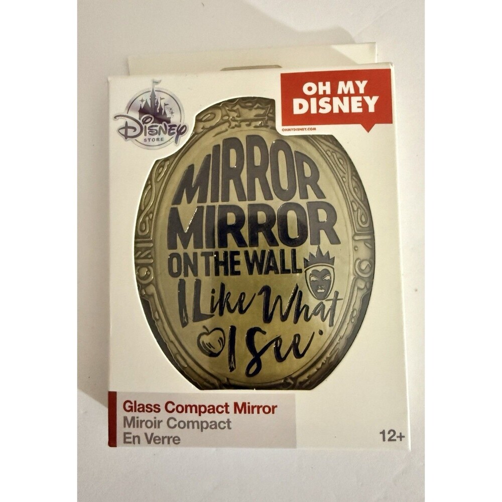 Disney Store Evil Queen Mirror Mirror On The Wall Snow White Compact Mirror NEW